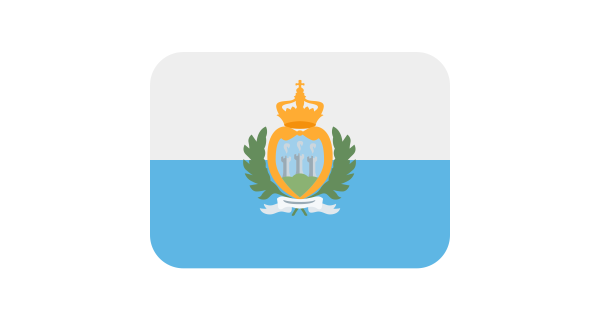 意味 サンマリノ 国旗 絵文字 Flag for San Marino